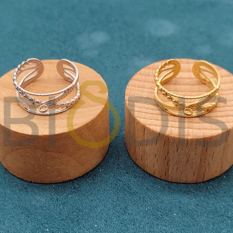 GZ11-9 Anillos con anilla para poner colgantes