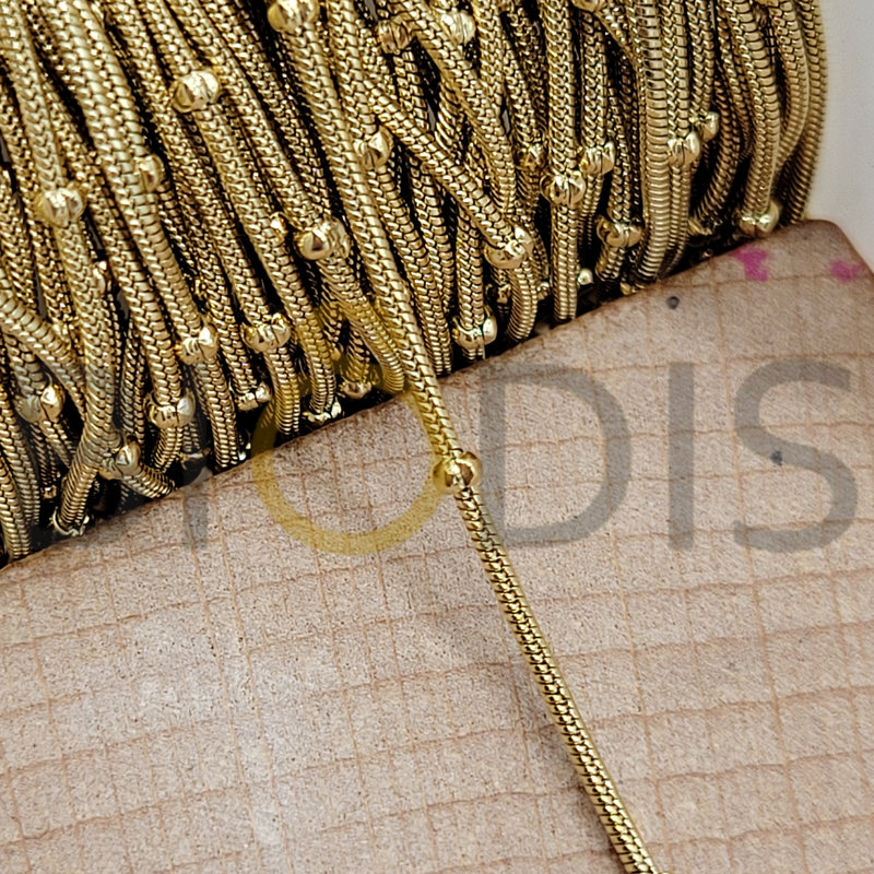 Alternative view of L0243_0.9# Cadenas de acero cola de ratón chapado con bolas