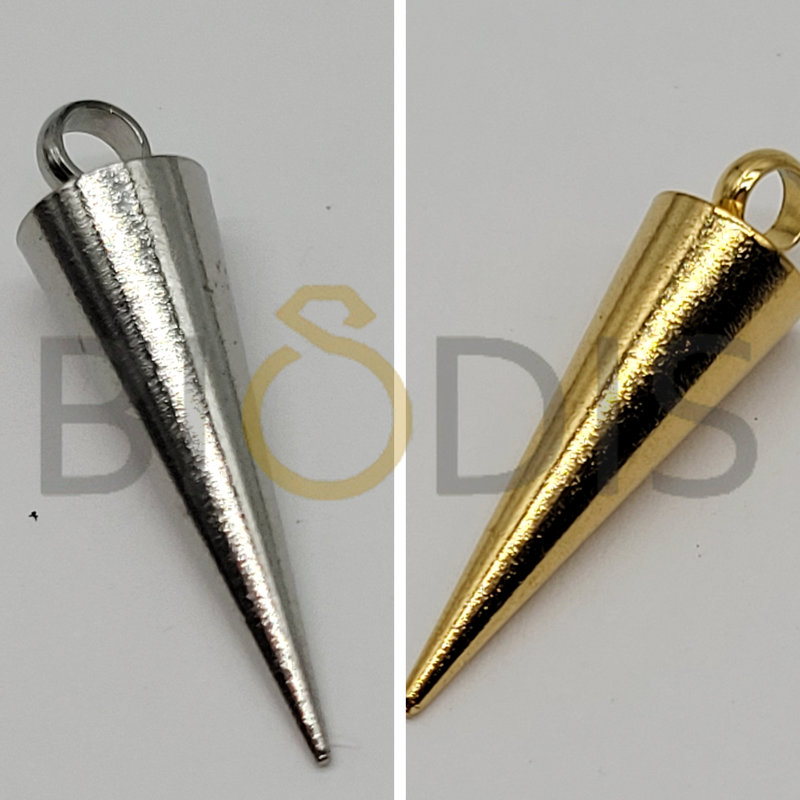 031621 Paquete de 10pc de colgantes de acero/ Forma triángulo