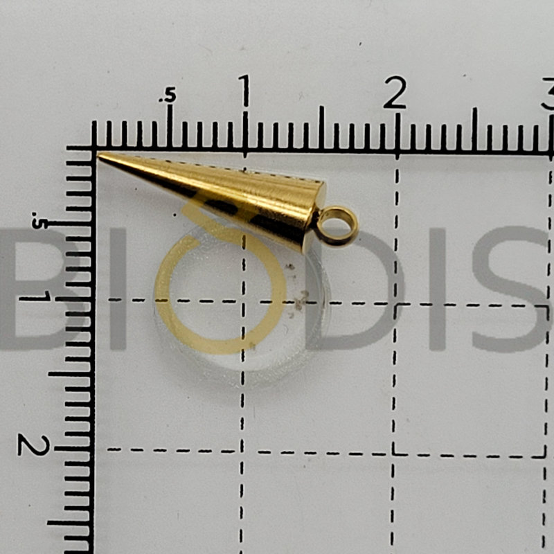 Alternative view of 031621 Paquete de 10pc de colgantes de acero/ Forma triángulo